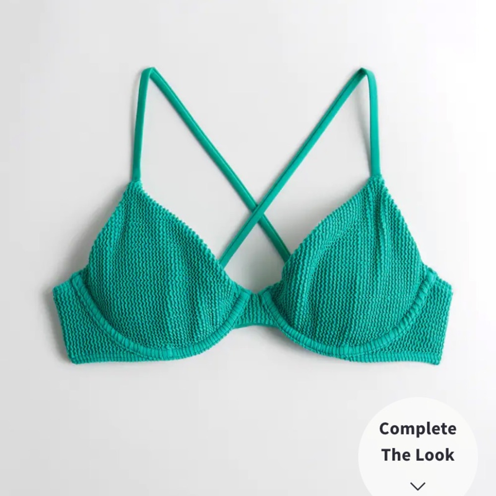 Hollister scrunch bikini top